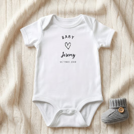 Personalised Baby Announcement, Pregnancy Reveal  ベビーボディスーツ