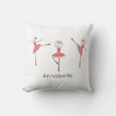 Personalised Ballerina Ballet Dancer クッション (正面)