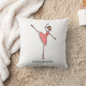 Personalised Ballerina Ballet Dancer クッション (ブランケット)