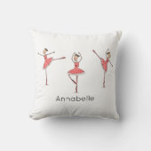 Personalised Ballerina Ballet Dancer クッション (正面)