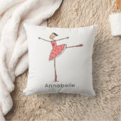Personalised Ballerina Ballet Dancer クッション (ブランケット)