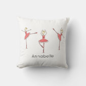 Personalised Ballerina Ballet Dancer クッション (正面)