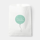 Personalised Balloon Party birthday christening  フェイバーバッグ (正面)