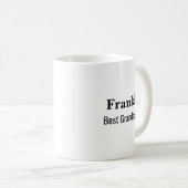 Personalised Best Grandad Ever Monogrammed  コーヒーマグカップ (正面右)