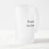 Personalised Best Grandad Ever Monogrammed  フロストグラスビールジョッキ (正面右)