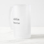 Personalised Best Grandad Ever Monogrammed  フロストグラスビールジョッキ (正面左)