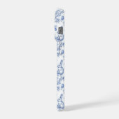 Personalised Blue Chinoiserie Bunny iPhoneケース (左側面)
