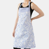 Personalised Blue Paint Strokes Pattern Apron エプロン (インサイチュ)