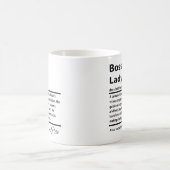 Personalised Boss Lady Definition コーヒーマグカップ (中央)