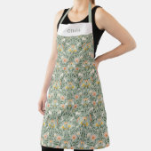 Personalised Botanical Flower Floral Pattern. エプロン (インサイチュ)