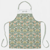Personalised Botanical Flower Floral Pattern. エプロン (正面)