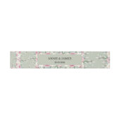 Personalised Botanical Suite Belly Band  招待状ベリーバンド (フラット)