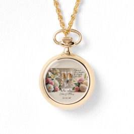 Personalised bridal necklace watch-Happily Ever Af 腕時計