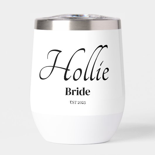Personalised Bride Drinkware (正面)