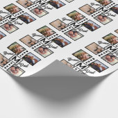 personalised candy bar wrapper 4 Photo Collage ラッピングペーパー (角)