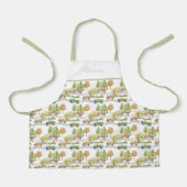 Personalised Cars Pattern Apron. エプロン (正面)