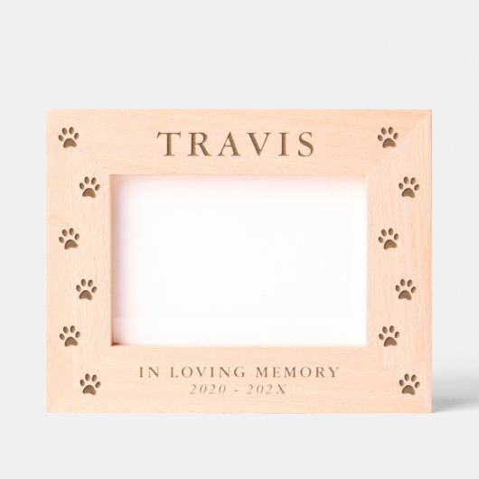Personalised Cat Dog Pet Memorial  レーザー彫刻フレーム (正面)