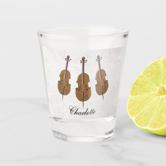 Personalised cello gift ショットグラス (正面)