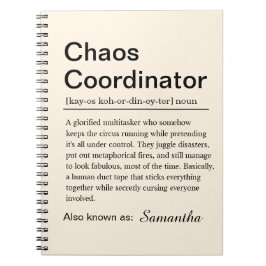 Personalised Chaos Coordinator Definition ノートブック