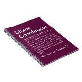 Personalised Chaos Coordinator Definition ノートブック (右側)