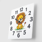 Personalised Child's Wall Clock スクエア壁時計 (傾斜)
