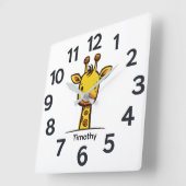 Personalised Child's Wall Clock スクエア壁時計 (傾斜)