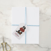 Personalised Christmas Bernese Mountain Dog ギフトタグ (より糸付き)