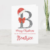 Personalised Christmas Card - Letter B カード (正面)