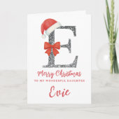 Personalised Christmas Card - Letter E カード (正面)