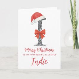 Personalised Christmas Card - Letter I カード
