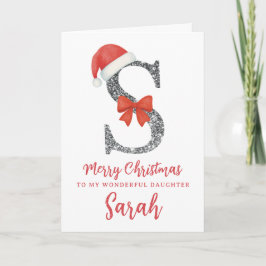 Personalised Christmas Card - Letter S カード