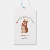 Personalised Christmas cat  ギフトタグ (正面)