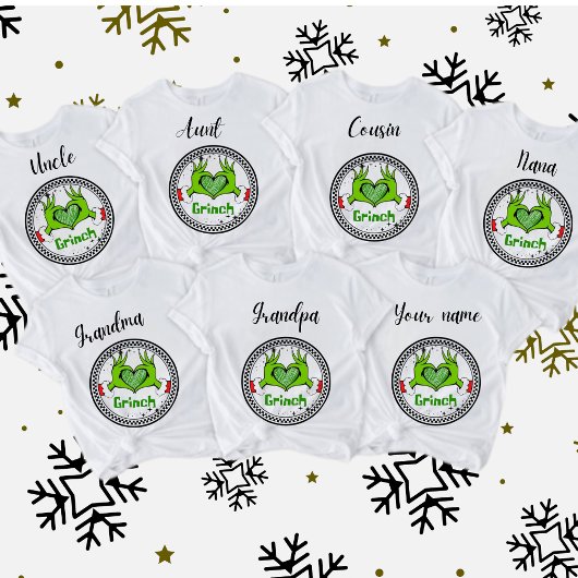   personalised Christmas for the whole family Tシャツ