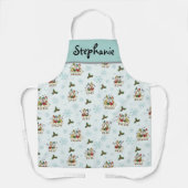 Personalised Christmas Goose Carol Singers Apron エプロン (正面)