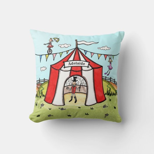 Personalised Circus Scene  クッション (正面)
