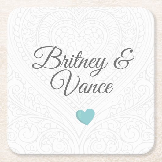 Personalised Coasters スクエアペーパーコースター (正面)