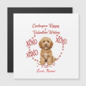 Personalised Cockapoo Kisses Valentine Wishes (正面/裏面)