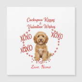 Personalised Cockapoo Kisses Valentine Wishes (正面)