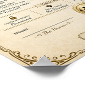 Personalised Cockapoo Love Contract Gift ポスター (角)