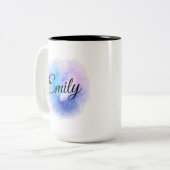 Personalised Coffee Mug Custom Name Cup for mother ツートーンマグカップ (正面左)