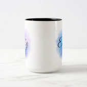 Personalised Coffee Mug Custom Name Cup for mother ツートーンマグカップ (中央)