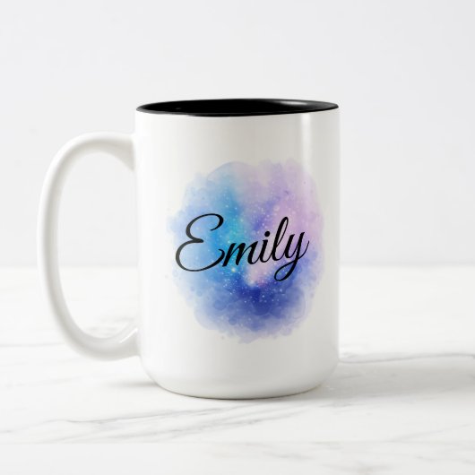 Personalised Coffee Mug Custom Name Cup for mother ツートーンマグカップ (左)