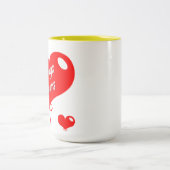 Personalised Coffee Mug For Girlfriend-Boyfriend ツートーンマグカップ (中央)