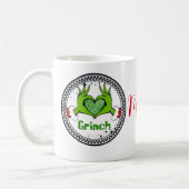 personalised coffee mug with Christmas motif. コーヒーマグカップ (左)