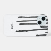 Personalised Cool Black Dripping Paint iPhone Case 15ケース (裏面横)