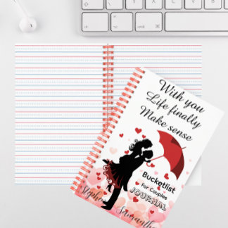Personalised Couple Bucket List Journal  ノートブック
