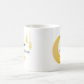 Personalised Cresscent Moon Eid Mubarak Coffee Mug コーヒーマグカップ (中央)
