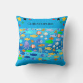 Personalised cushion - fish design - present idea  クッション (裏面)