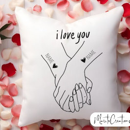 personalised cushion to give as a valentine's day  クッション