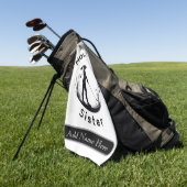 Personalised Custom Golf Hole in 1 ゴルフタオル (グリーン)